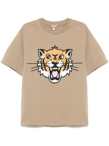 Tricou Kenzo cu dungi de tigru maro