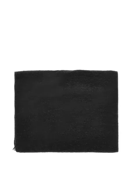 Fular Emporio Armani cu broderie negru