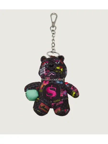Sprayground Függő fülbevaló Global Mogul Cyber Punk Bear fekete