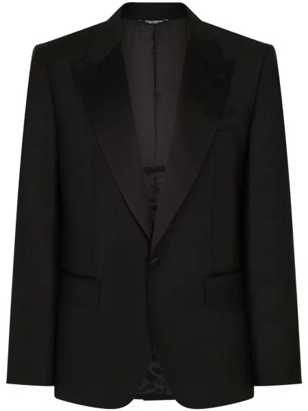 Geacă Dolce & Gabbana de lână negru