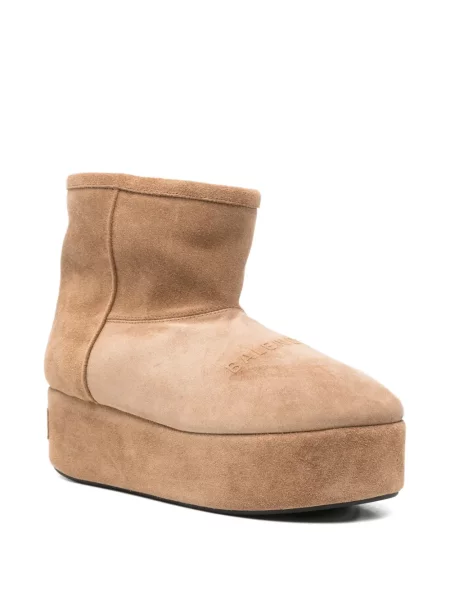 Botine Balenciaga cu platformă maro