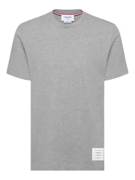 Tricou cu dungi Thom Browne cu dungi gri