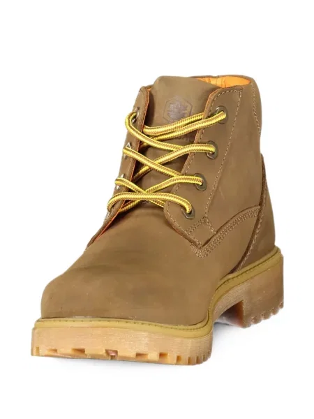 Botine Lumberjack cu șireturi din piele maro