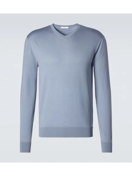 Pulover The Row de lână albastru