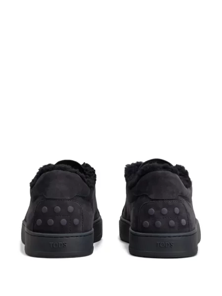 Sneakerși Tod's din piele de căprioară albastru
