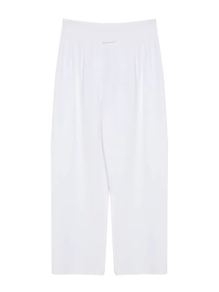 Trendyol Pantaloni cu dungă alb