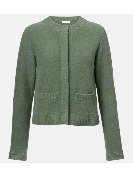 Geacă Vince tricotate verde
