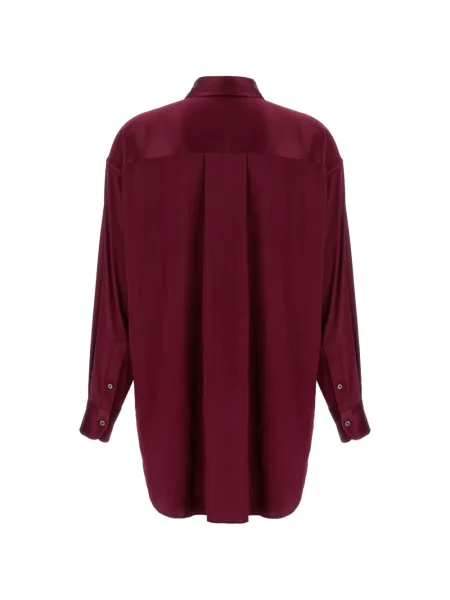 Cămașă Tom Ford de mătase roșu