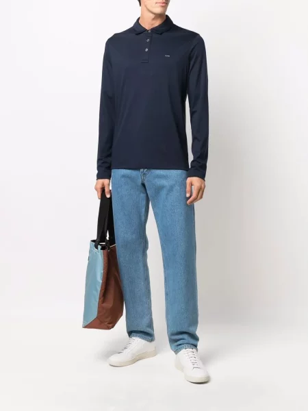 Siuvinėta polo marškinėliai Michael Kors mėlyna
