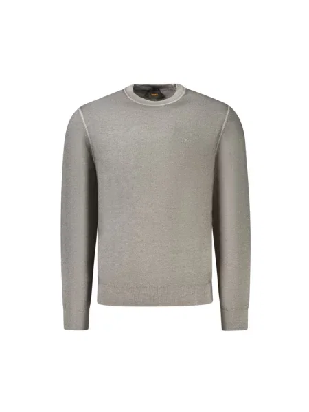 Sweter Hugo wełniany szary