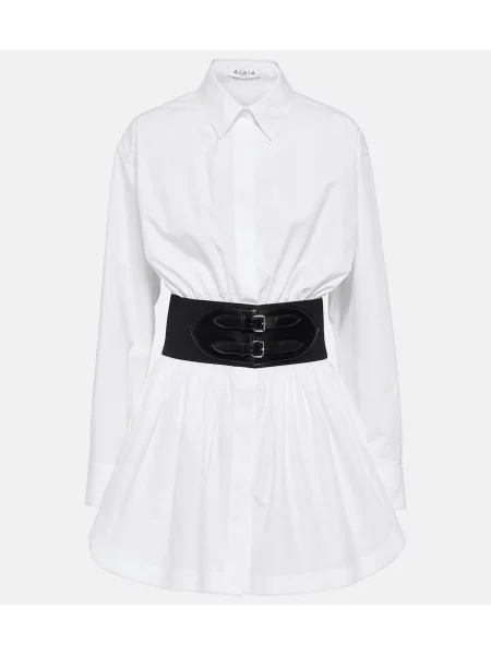 Top Alaã¯a popelinowy biały