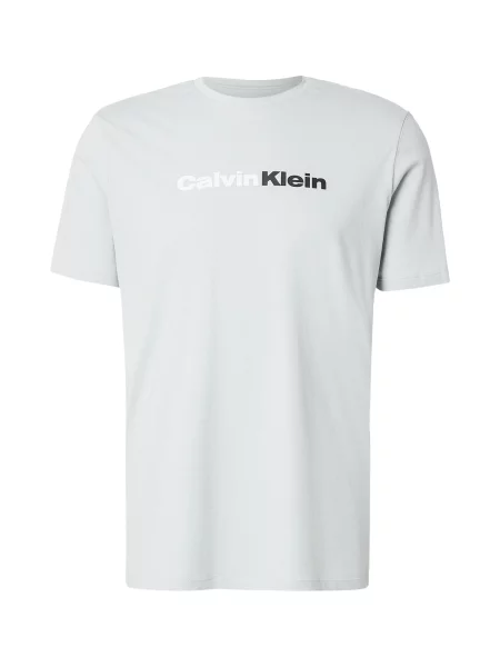 Calvin Klein Jeans Tričko pastelovo zelená / čierna biela