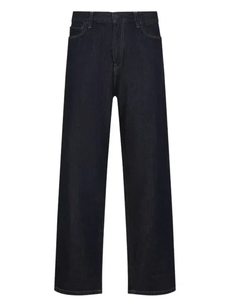 Blugi Carhartt Wip cu autograf albastru