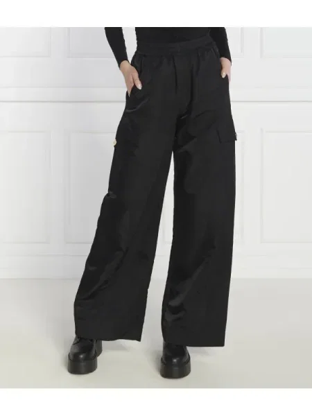 Pinko Pantaloni | Oversize fit negru
