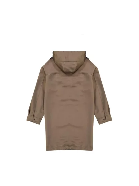 Parka Brunello Cucinelli z kapturem brązowa