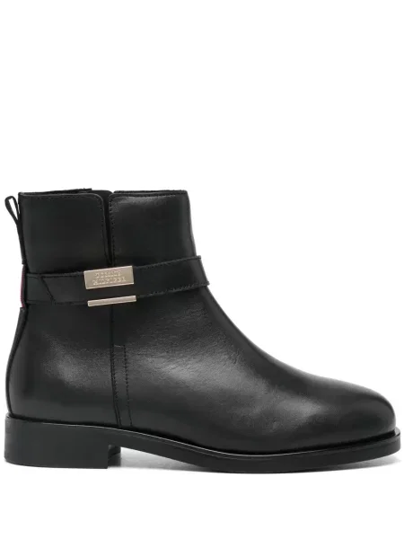 Botine Tommy Hilfiger din piele negru