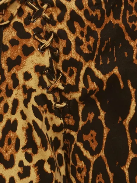Pantaloni cargo 424 cu imagine cu model leopard