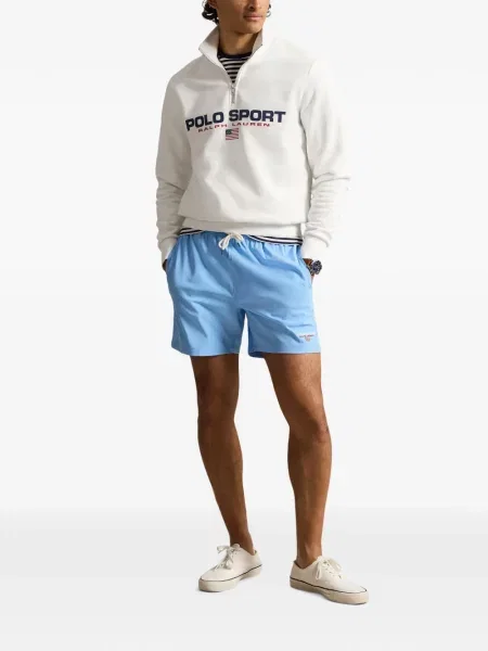 Кожени чорапи Polo Ralph Lauren с отворена пета с пейсли десен бяло