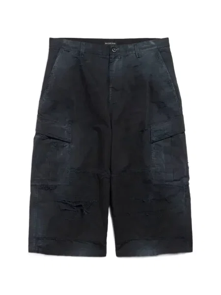 Zkrácené cargo kalhoty Balenciaga černé