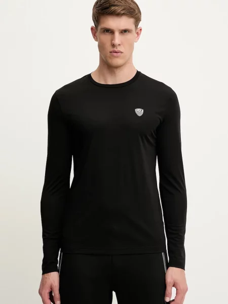 Emporio Armani Тениска с дълъг ръкав PJRGZ черен