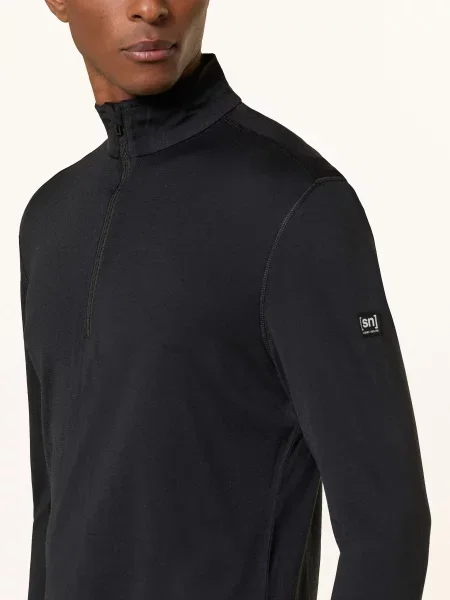 Super.Natural Bunda Midlayer S Merino Vlnou černá