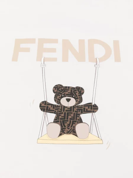 Torba dziecięca Fendi biała