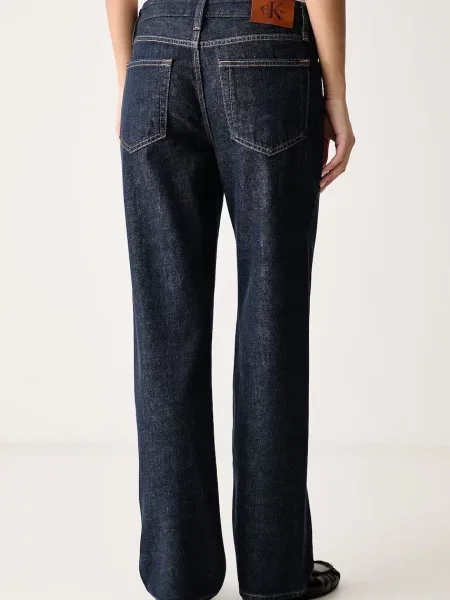 Calvin Klein Jeans jeansy straight granatowe