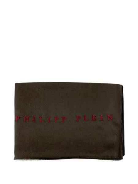 Fular Philipp Plein cu broderie negru