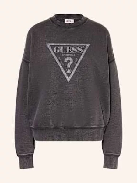 Bluza Guess Originals Vintage Triangle Sweatshirt Jet Black Multi S czarna