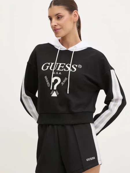 Guess Суитшърт черен