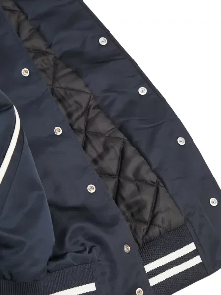 Geacă bomber Sporty & Rich cu broderie albastru