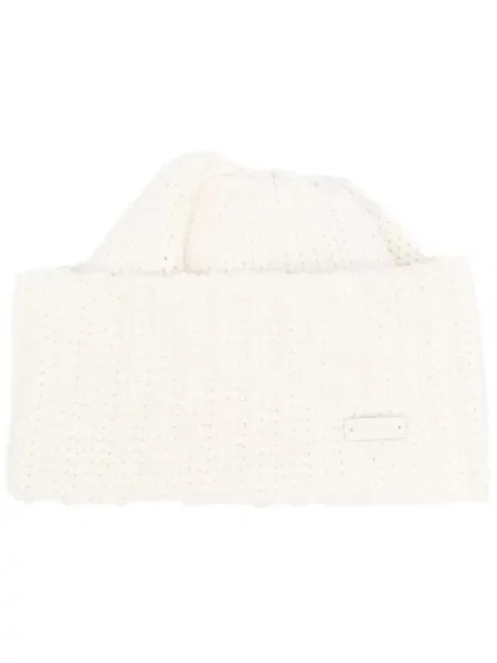 Căciulă Saint Laurent din cașmir alb