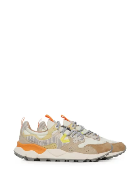 Sneakerși Flower Mountain din piele de căprioară