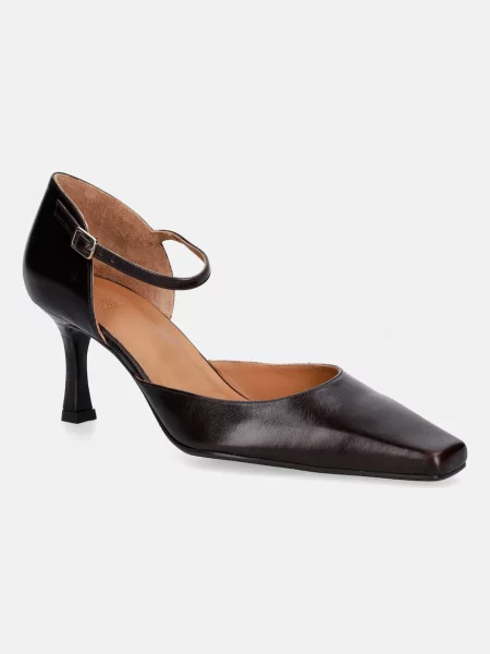 Pantofi cu toc Billi Bi din piele maro