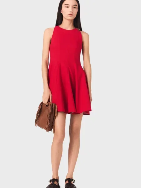 Лляна сукня Maje червона