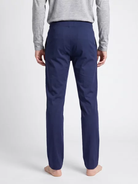 Polo Ralph Lauren pizsama nadrág sötétkék férfi sima kék