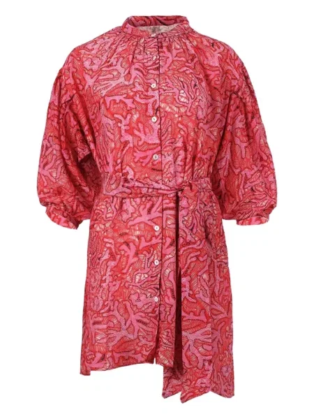 Mała mały sukienka koszulowa Chufy garniturowa różowa