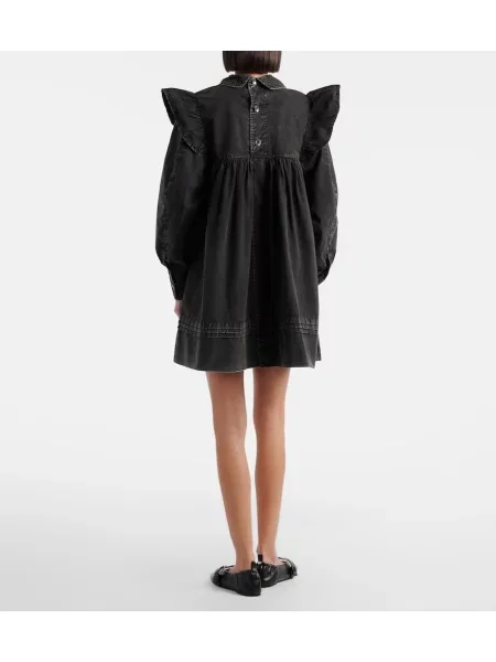 Rochie Ganni cu volane negru