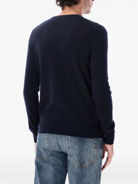 Pulover Emporio Armani din cașmir albastru