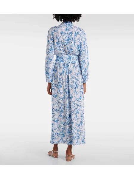 Rochie maxi Melissa Odabash cu imagine de costum albastru