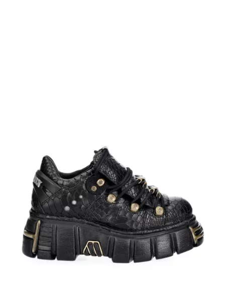 Pantofi derby New Rock cu platformă negru