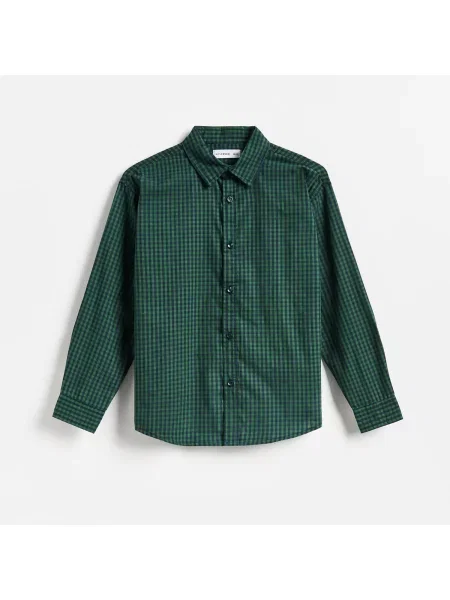 Reserved Kostkovaná košile zelená