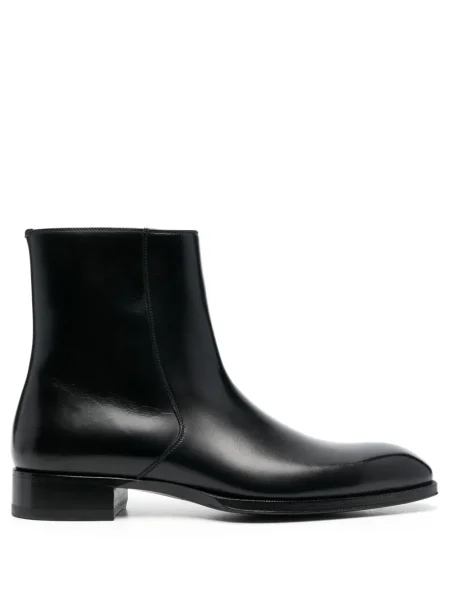 Cizme scurte Tom Ford din piele negru