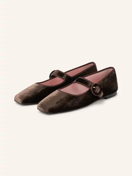 Pretty Ballerinas Mary Jane Baleríny Afrodite tmavě hnědá