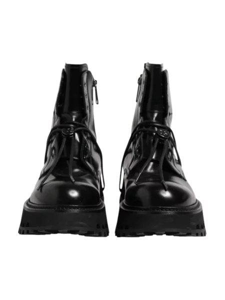 Botki Dolce And Gabbana z logo czarne
