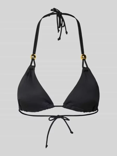Bikini o trójkątnym kształcie z usztywnianymi miseczkami model TOGO MAGO' Dorina czarne
