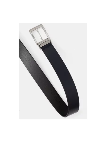 Emporio Armani pasek skórzany czarny