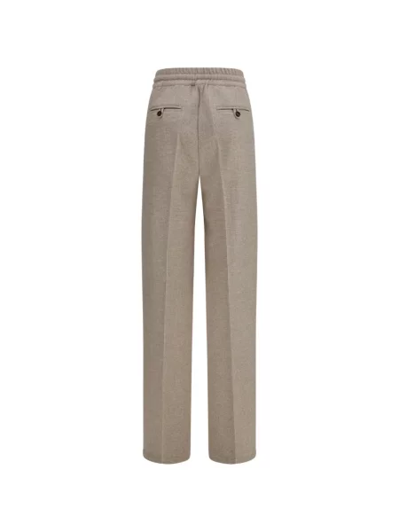 Pantaloni Kiton în carouri cu cordon