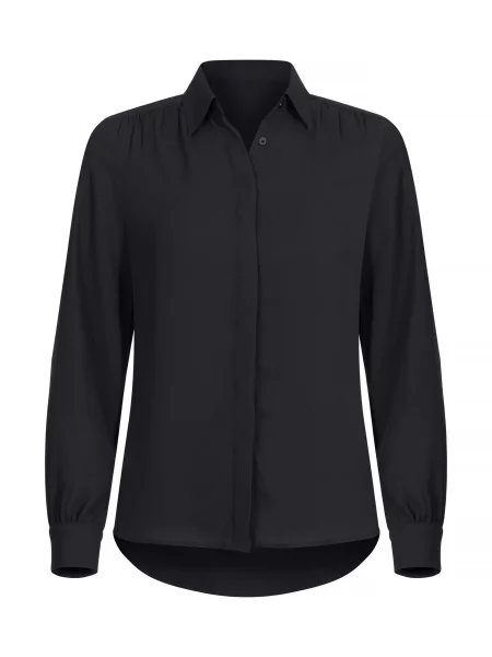 Clique bluzka Libby z lekkiego Black czarna