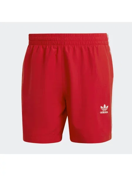 Kąpielówki Adidas w paski białe